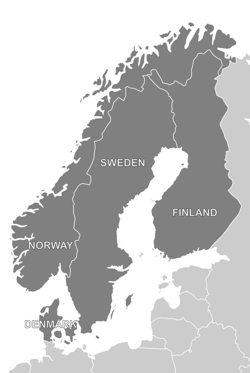 Karte Norwegen
